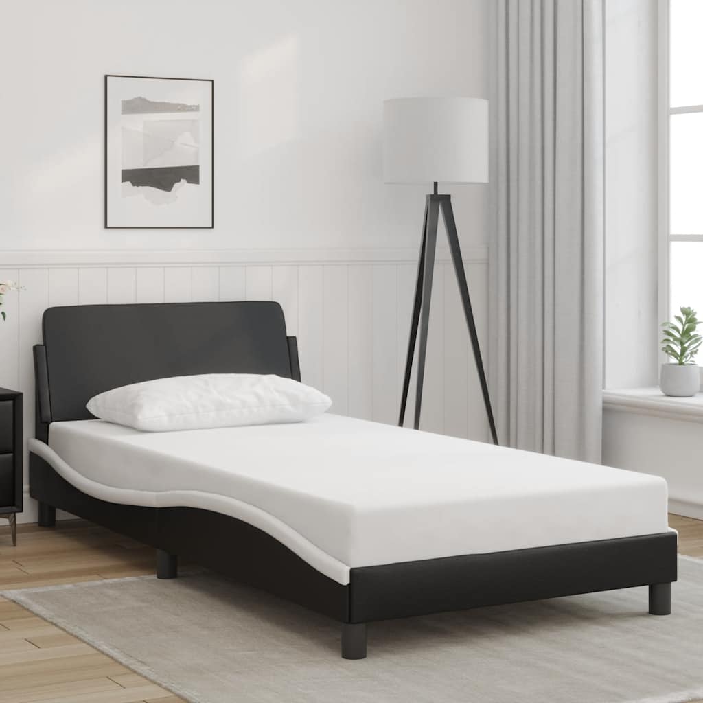 Giroletto Dover Nero e Bianco 100x200 cm in Similpelle