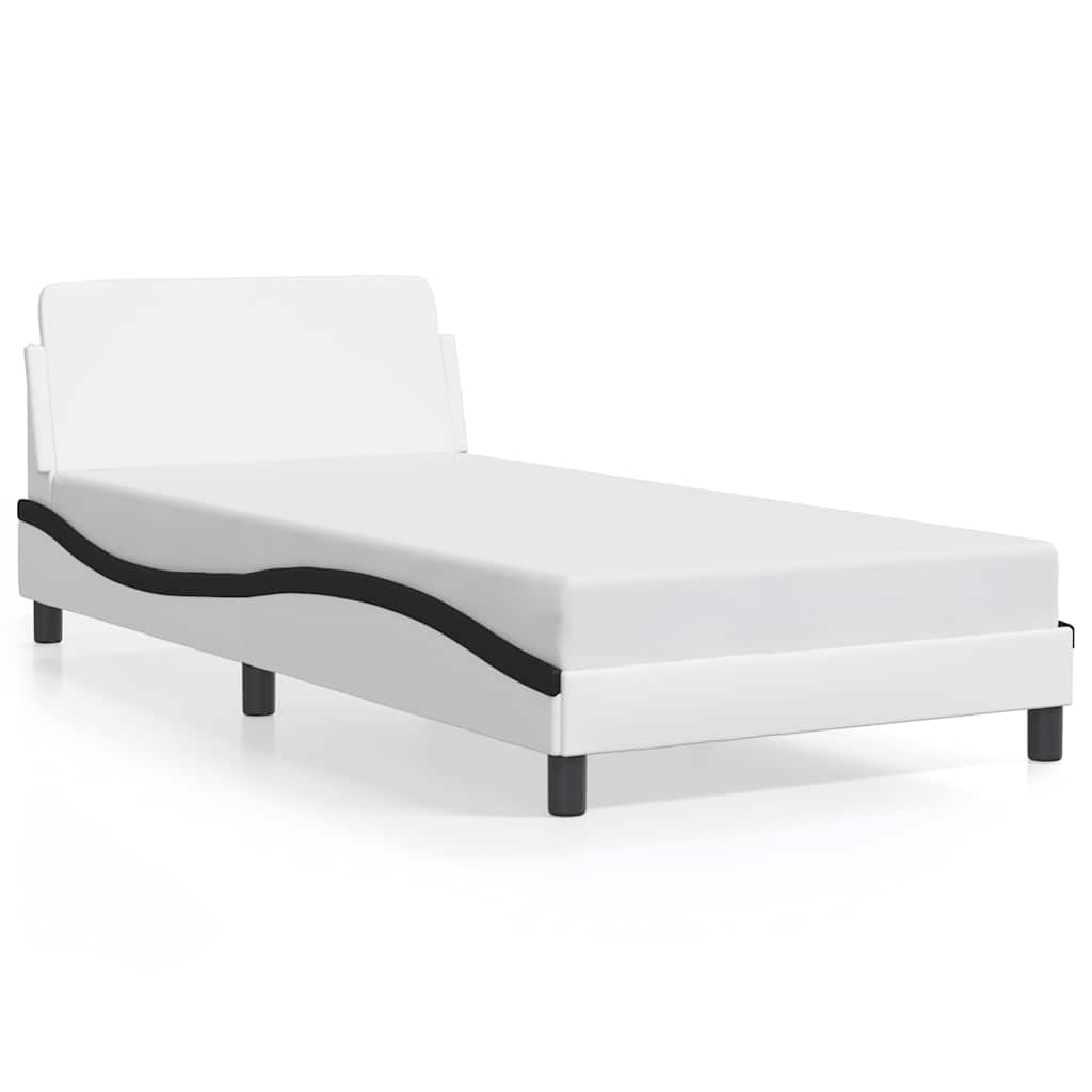 Giroletto Dover Nero e Bianco 100x200 cm in Similpelle