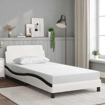 Giroletto Dover Nero e Bianco 100x200 cm in Similpelle