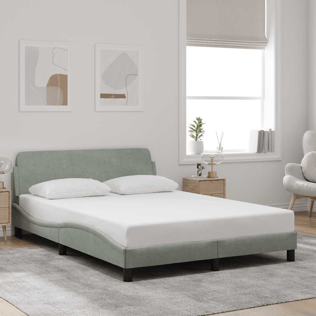 Giroletto Dover Grigio Chiaro 140x190 cm Velluto
