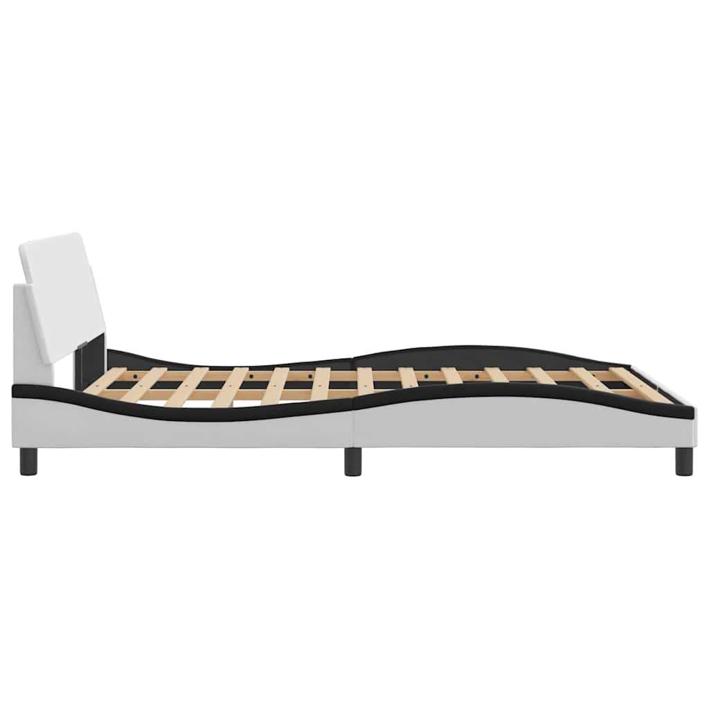 Giroletto Dover Nero e Bianco 140x200 cm in Similpelle