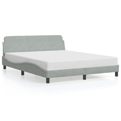 Giroletto Dover Grigio Chiaro 160x200 cm Velluto