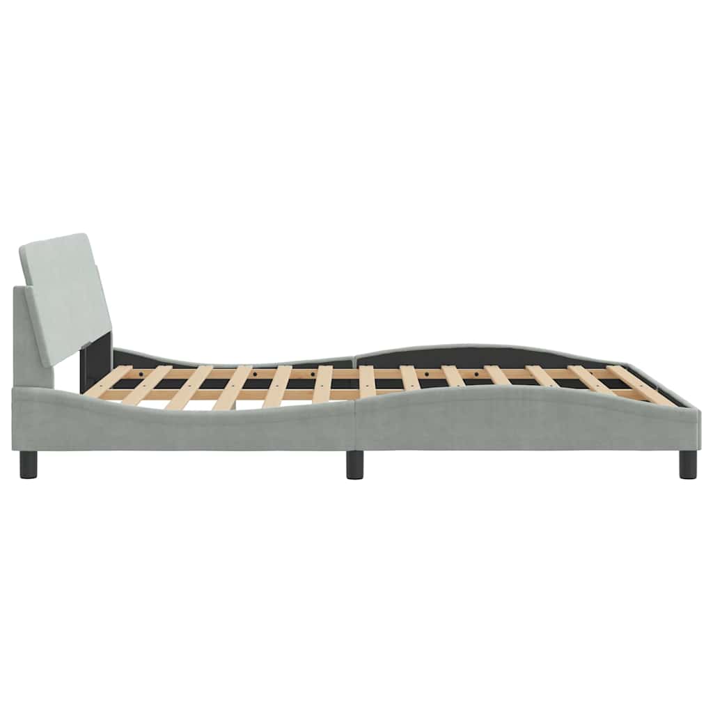 Giroletto Dover Grigio Chiaro 160x200 cm Velluto