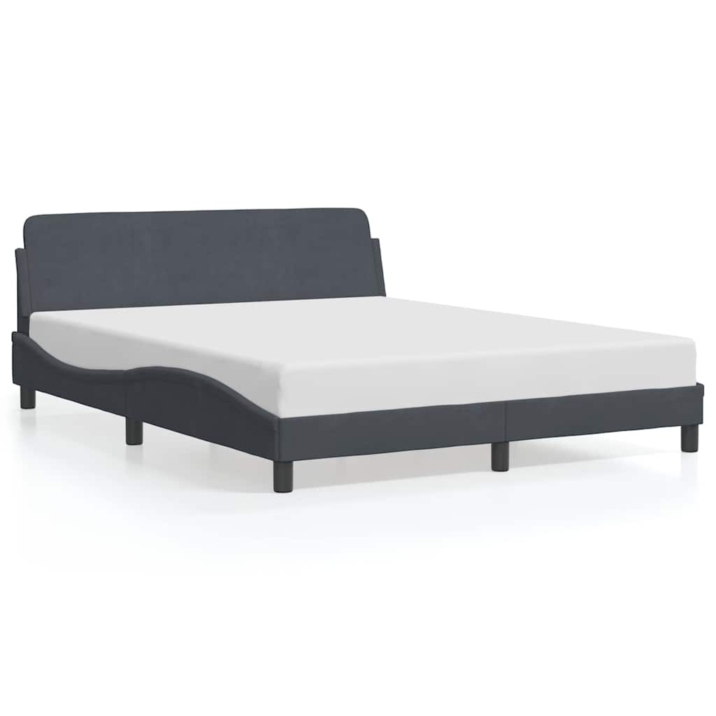 Giroletto Dover Grigio Scuro 160x200 cm Velluto