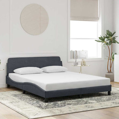 Giroletto Dover Grigio Scuro 160x200 cm Velluto