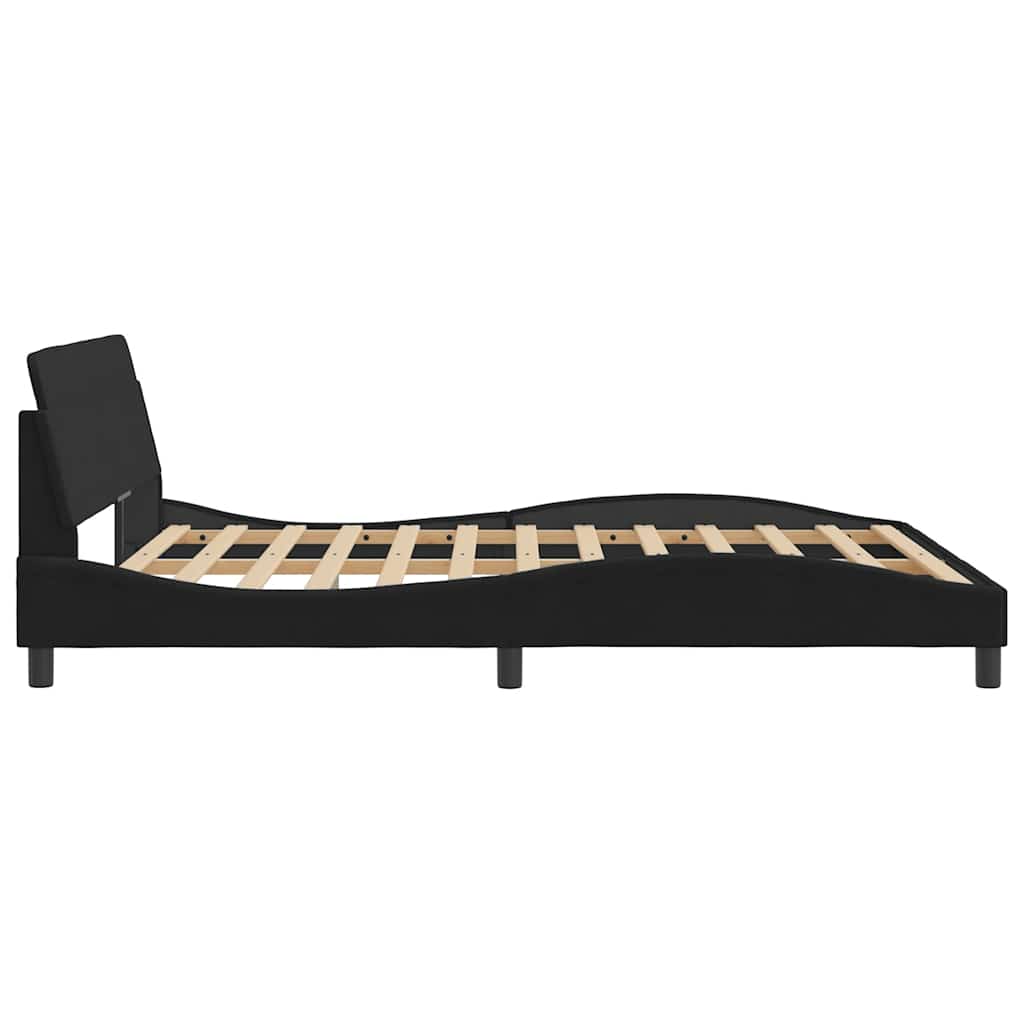 Giroletto Dover Nero 160x200 cm in Velluto