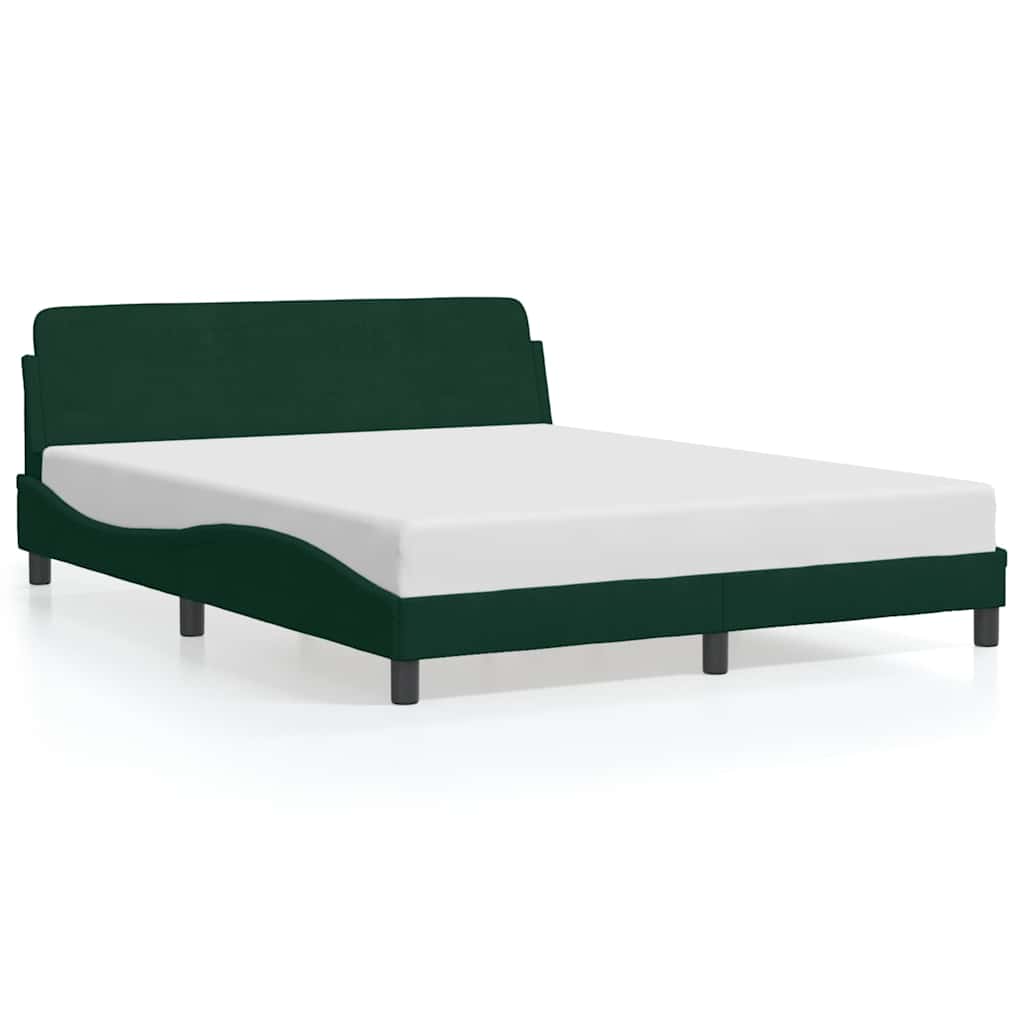 Giroletto Dover Verde Scuro 160x200 cm in Velluto