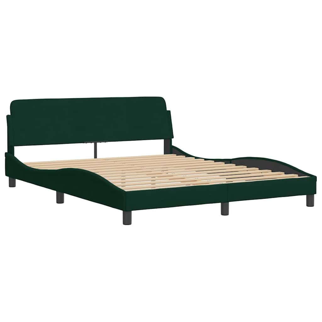 Giroletto Dover Verde Scuro 160x200 cm in Velluto
