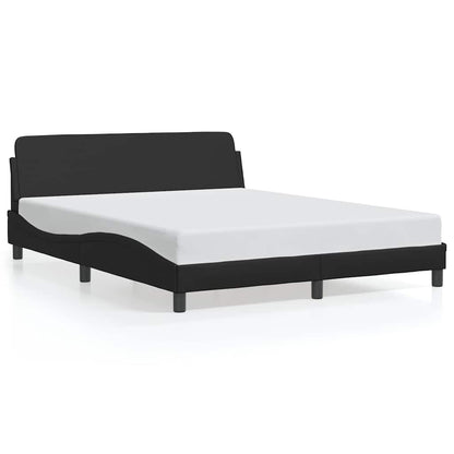 Giroletto Dover Nero 160x200 cm in Similpelle