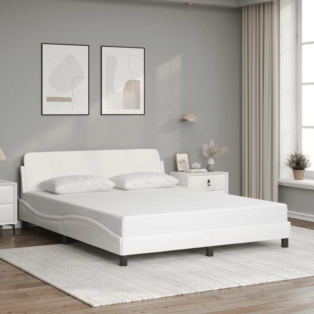 Giroletto Dover Bianco 160x200 cm in Similpelle