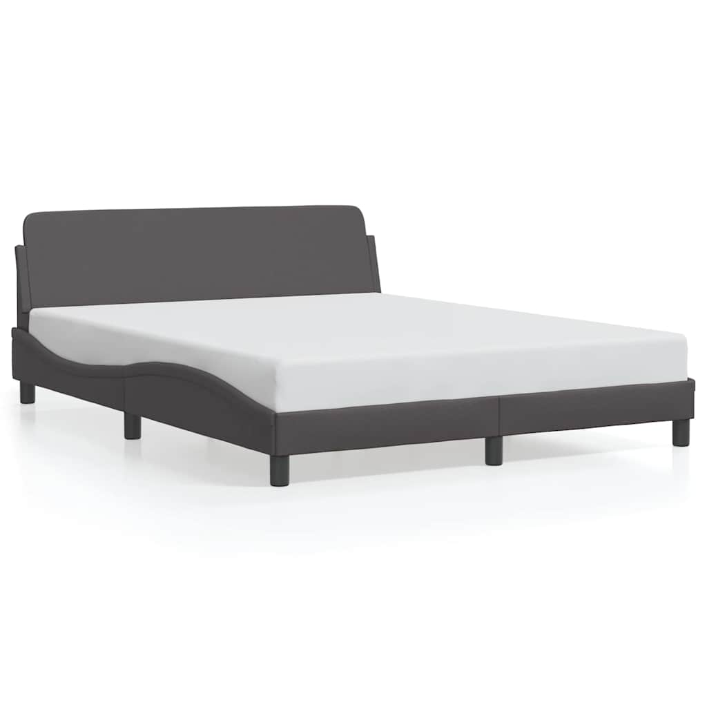 Giroletto Dover Grigio 160x200 cm in Similpelle