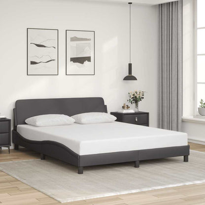 Giroletto Dover Grigio 160x200 cm in Similpelle