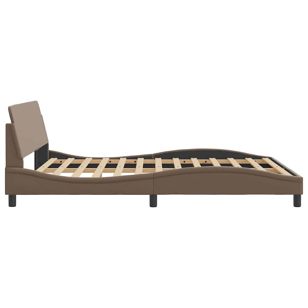 Giroletto Dover Cappuccino 160x200 cm in Similpelle