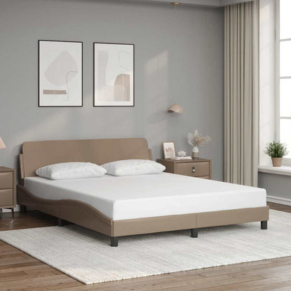Giroletto Dover Cappuccino 160x200 cm in Similpelle