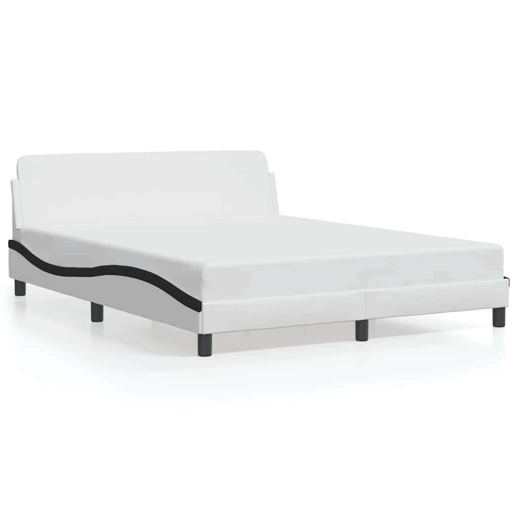 Giroletto Dover Nero e Bianco 160x200 cm in Similpelle