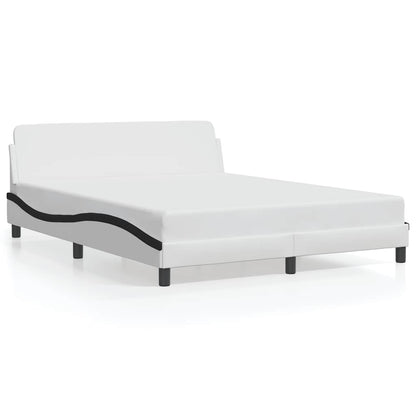 Giroletto Dover Nero e Bianco 160x200 cm in Similpelle