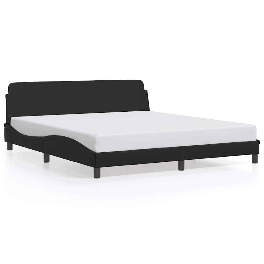 Giroletto Dover Nero 180x200 cm in Similpelle
