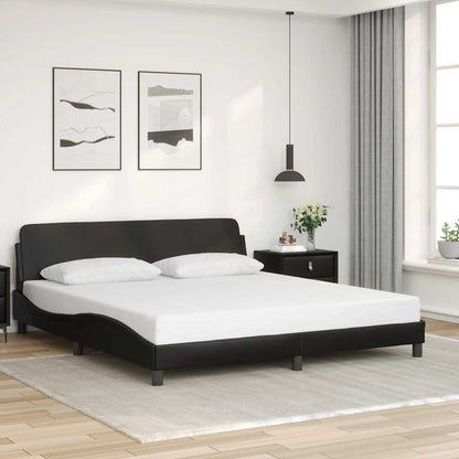 Giroletto Dover Nero 180x200 cm in Similpelle