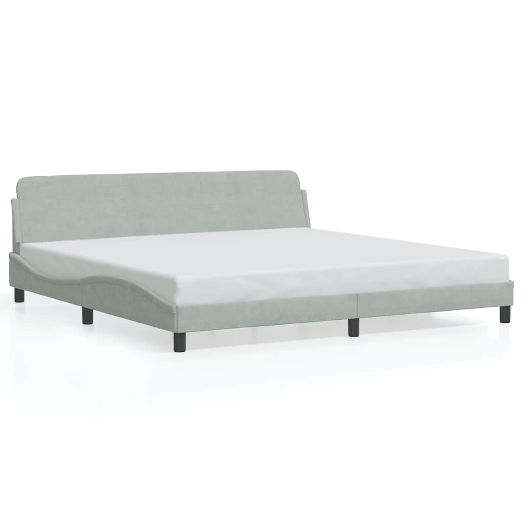 Giroletto Dover Grigio Chiaro 200x200 cm Velluto