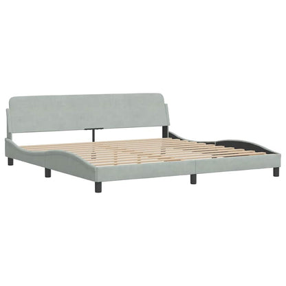 Giroletto Dover Grigio Chiaro 200x200 cm Velluto