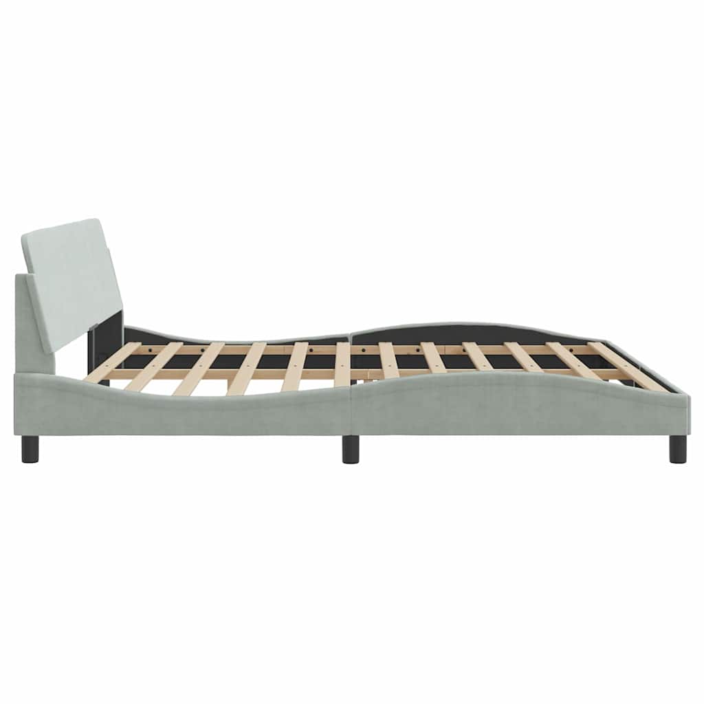 Giroletto Dover Grigio Chiaro 200x200 cm Velluto