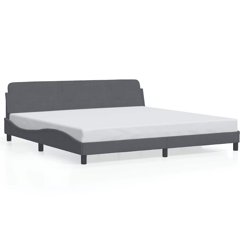 Giroletto Dover Grigio Scuro 200x200 cm Velluto