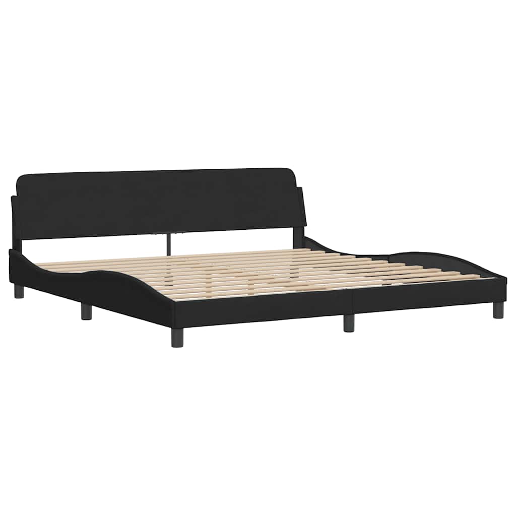 Giroletto Dover Nero 200x200 cm in Velluto