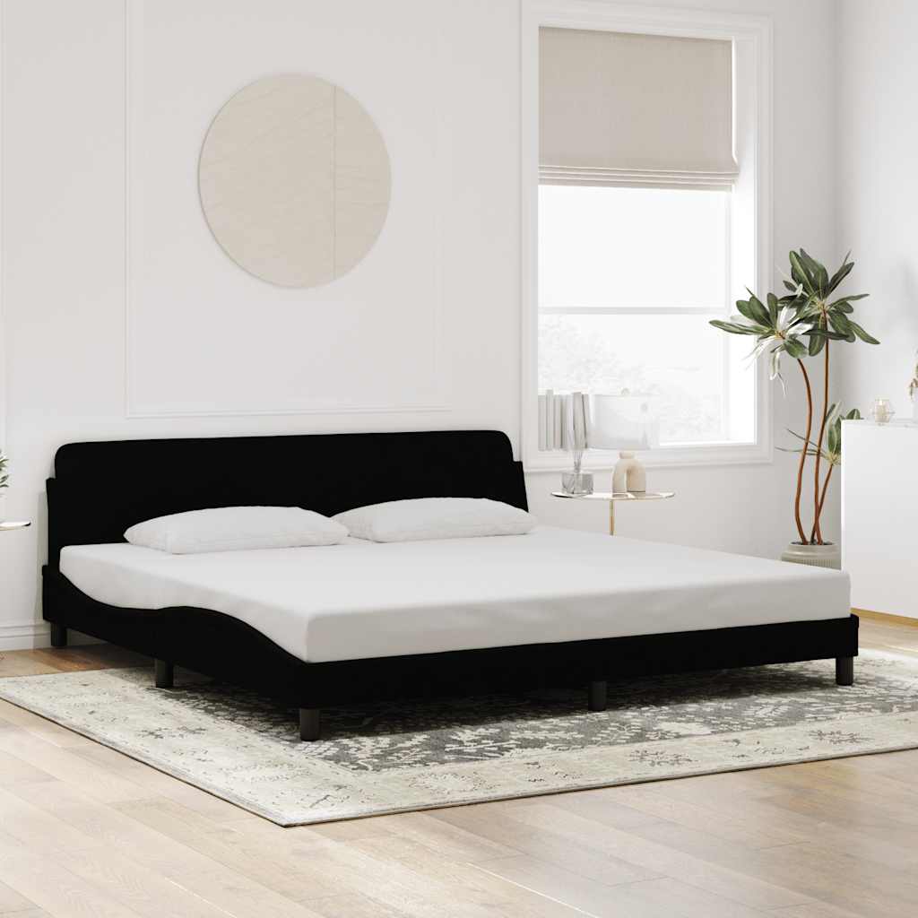 Giroletto Dover Nero 200x200 cm in Velluto