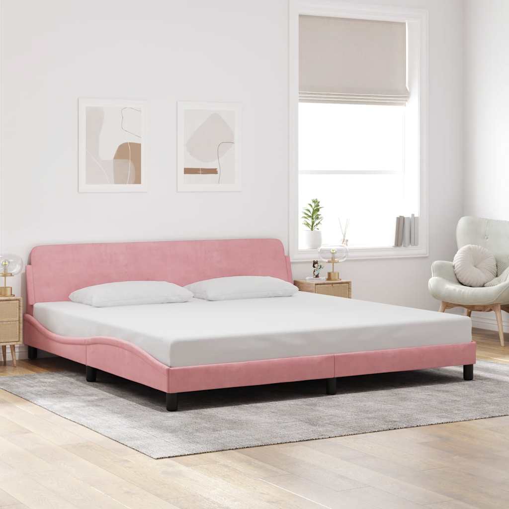 Giroletto Dover Rosa 200x200 cm in Velluto