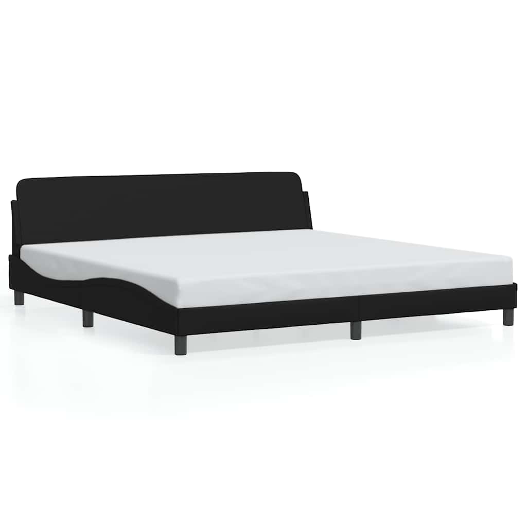 Giroletto Dover Nero 200x200 cm in Similpelle