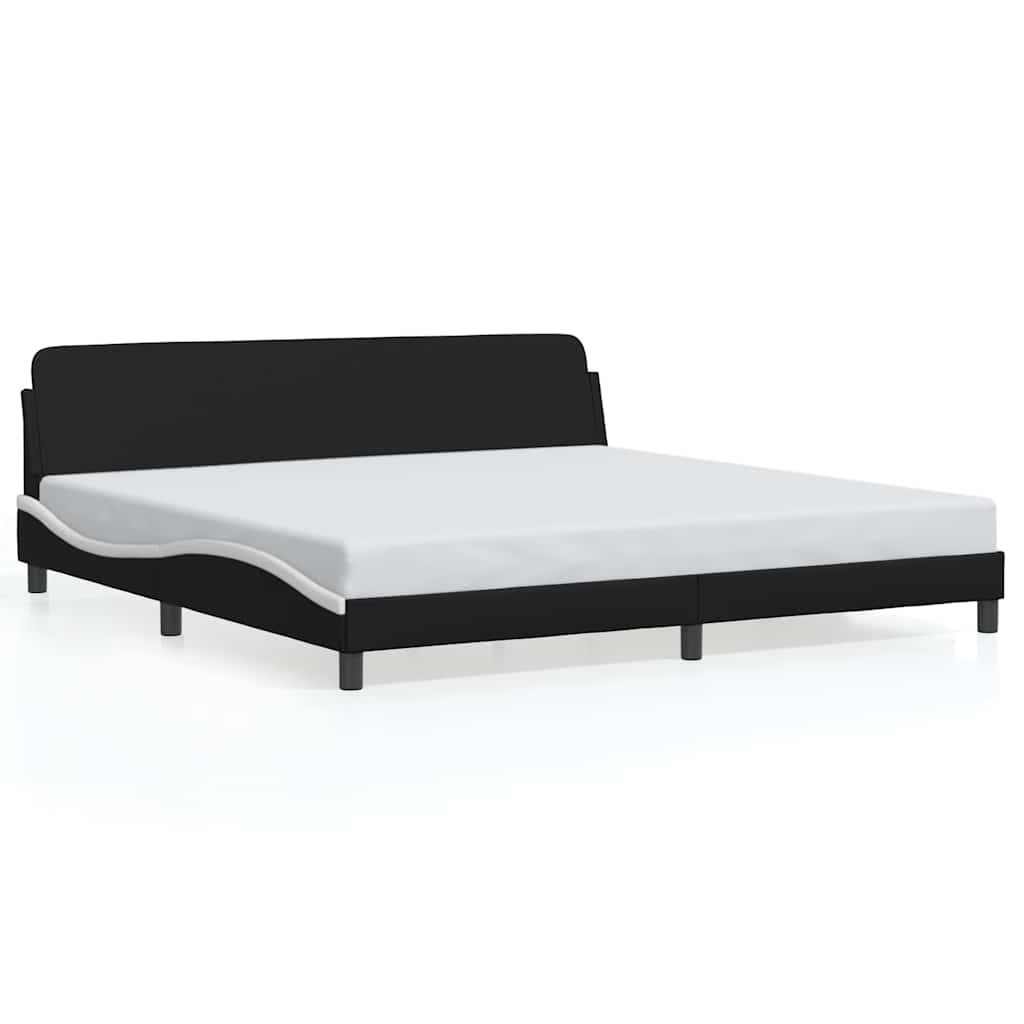 Giroletto Dover Bianco e Nero 200x200 cm in Similpelle