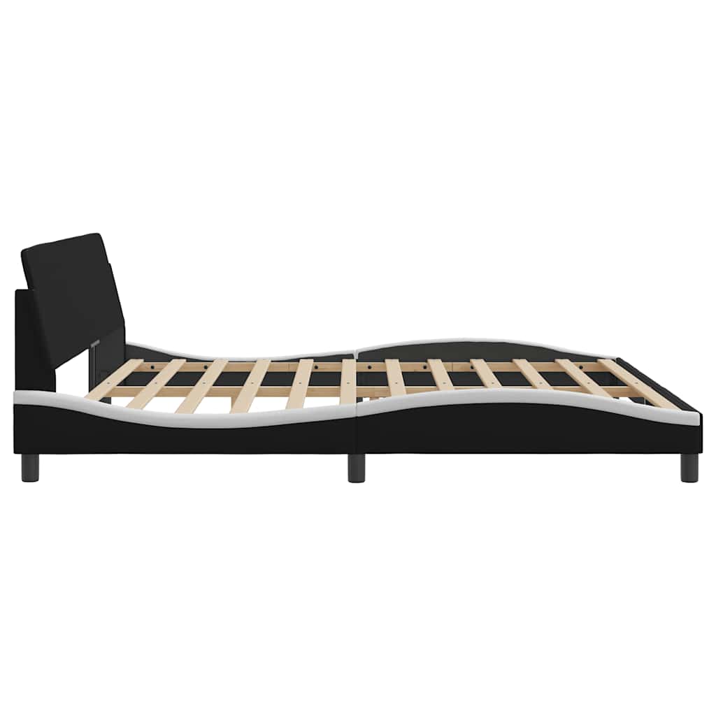 Giroletto Dover Bianco e Nero 200x200 cm in Similpelle