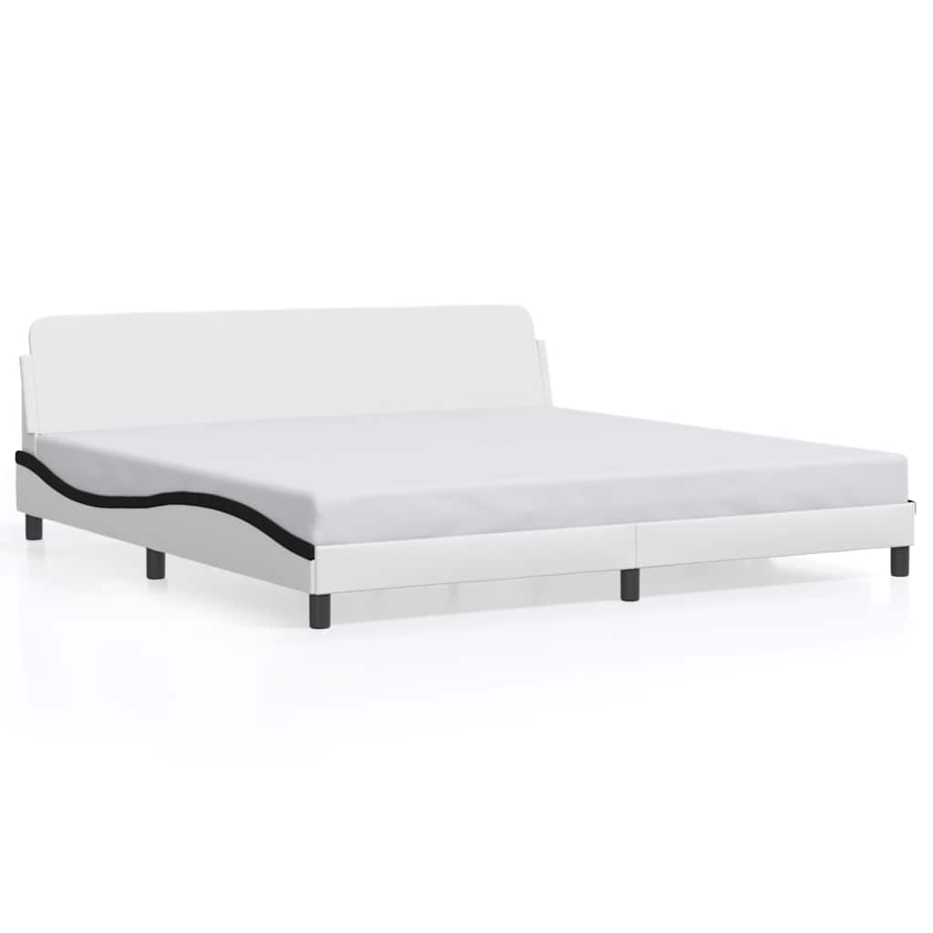 Giroletto Dover Bianco e Nero 200x200 cm in Similpelle