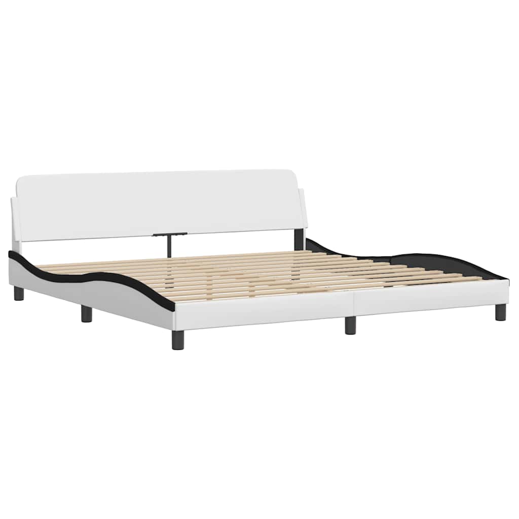 Giroletto Dover Bianco e Nero 200x200 cm in Similpelle
