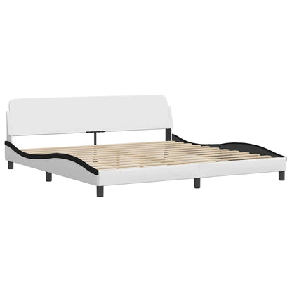 Giroletto Dover Bianco e Nero 200x200 cm in Similpelle