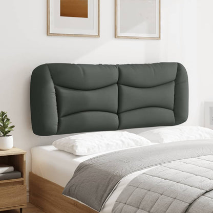 Cuscino Testiera Grigio Scuro 120 cm in Tessuto
