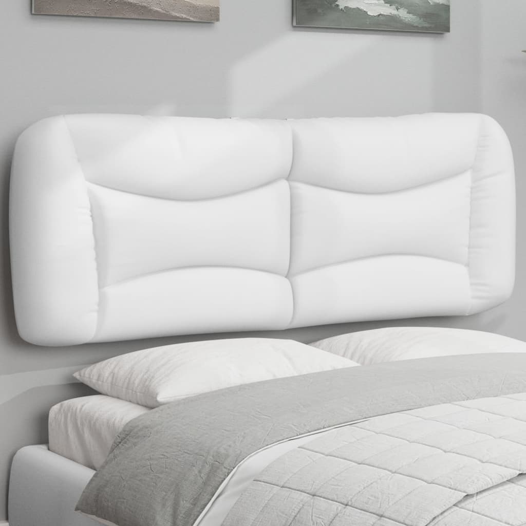 Cuscino Testiera Hvar Bianco 120 cm in Similpelle