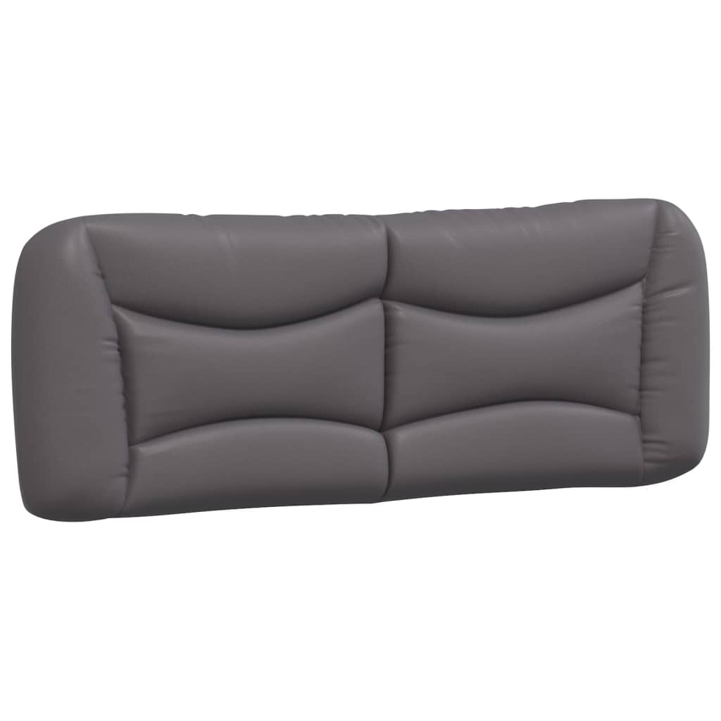 Cuscino Testiera Hvar Grigio 120 cm in Similpelle
