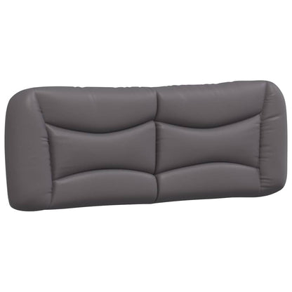 Cuscino Testiera Hvar Grigio 120 cm in Similpelle