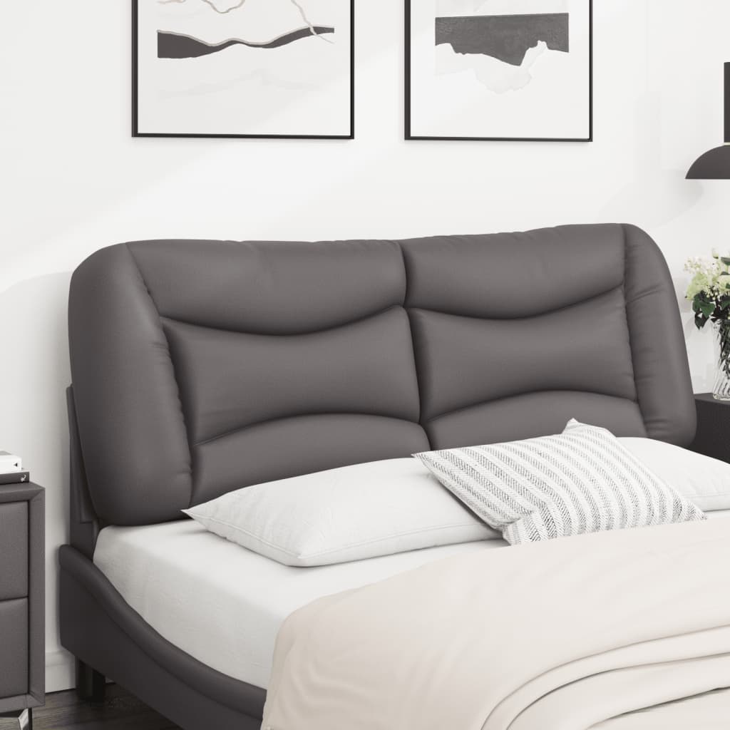 Cuscino Testiera Hvar Grigio 120 cm in Similpelle