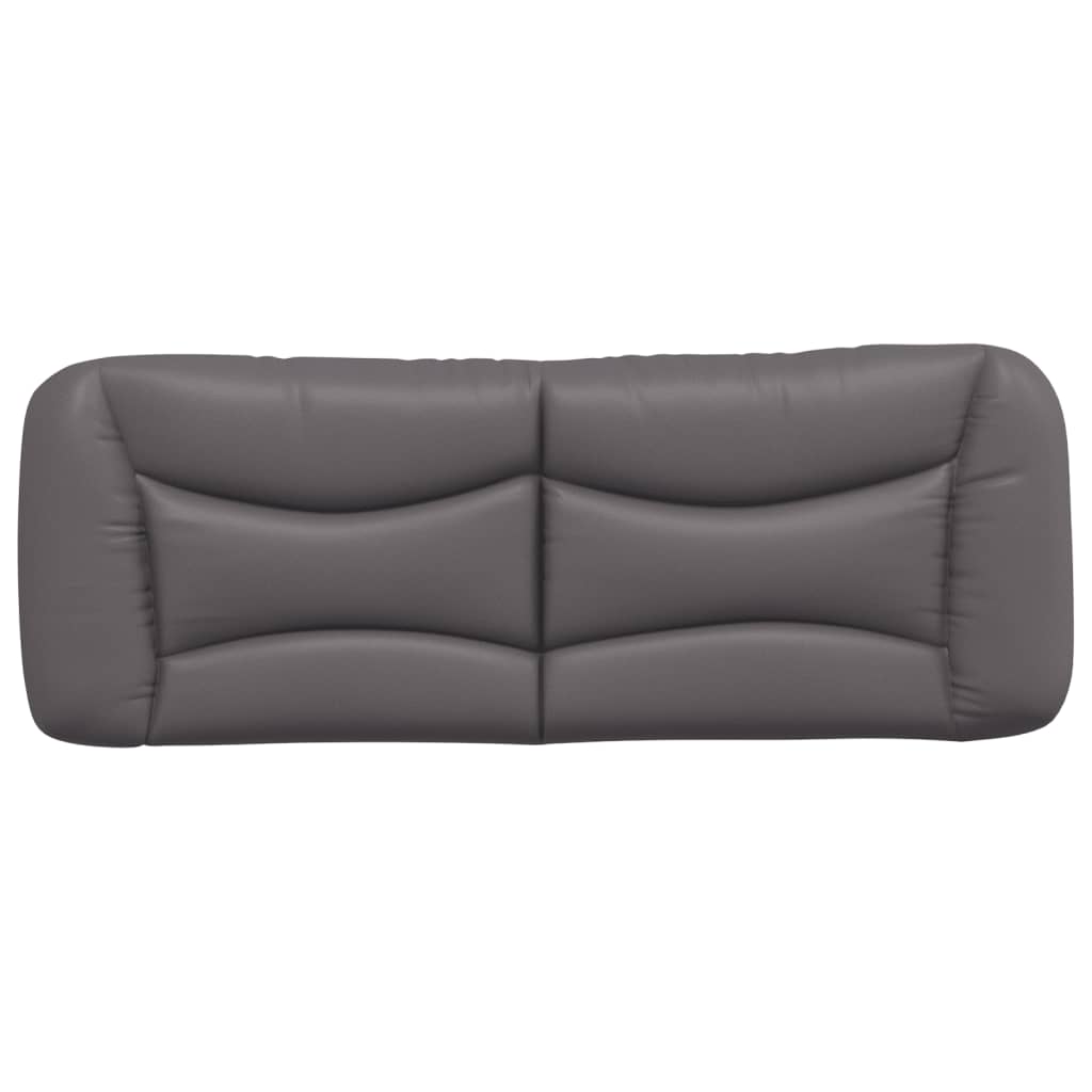Cuscino Testiera Hvar Grigio 120 cm in Similpelle