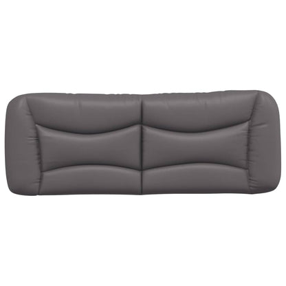 Cuscino Testiera Hvar Grigio 120 cm in Similpelle