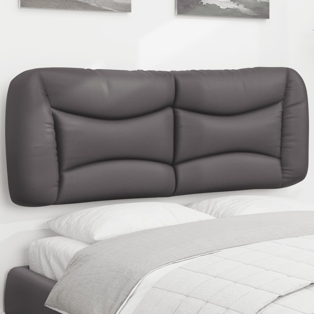 Cuscino Testiera Hvar Grigio 120 cm in Similpelle