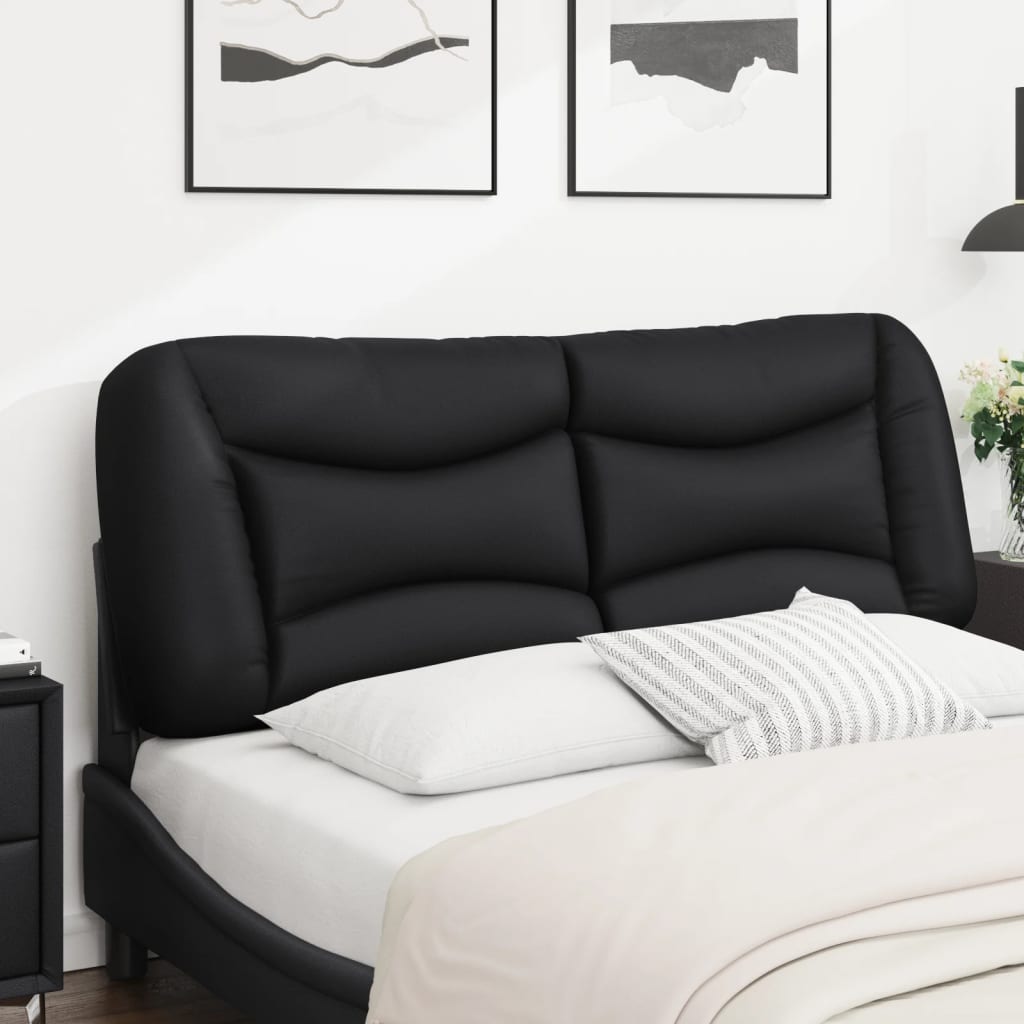 Cuscino Testiera Hvar Nero 140 cm in Similpelle