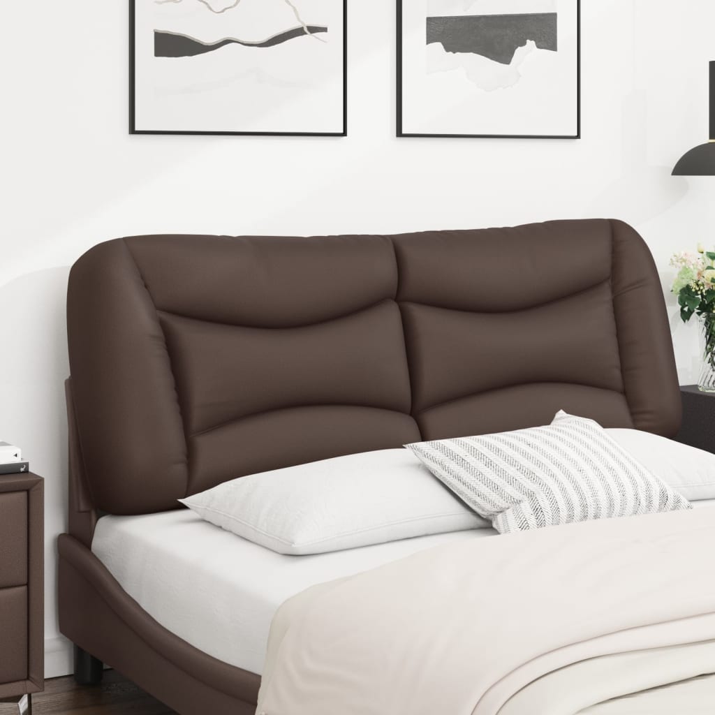 Cuscino Testiera Hvar Marrone 140 cm in Similpelle