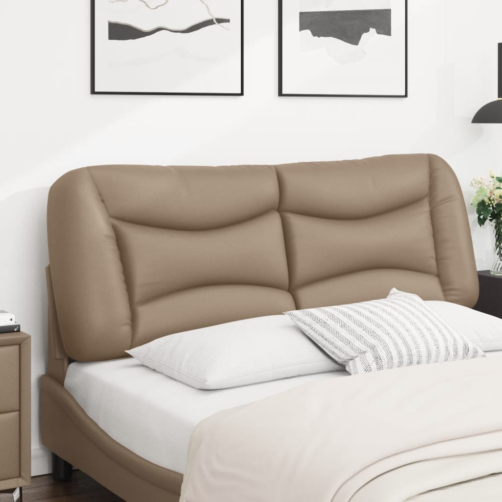 Cuscino Testiera Hvar Cappuccino 140 cm in Similpelle