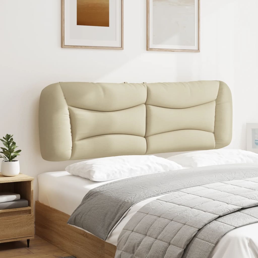 Cuscino Testiera Crema 160 cm in Tessuto