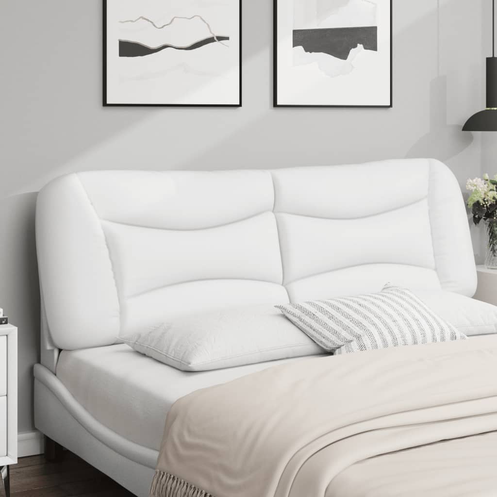 Cuscino Testiera Hvar Bianco 160 cm in Similpelle