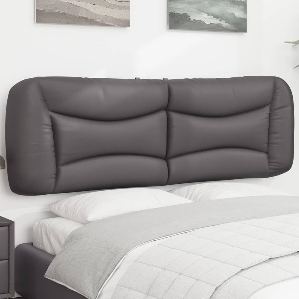 Cuscino Testiera Hvar Grigio 160 cm in Similpelle