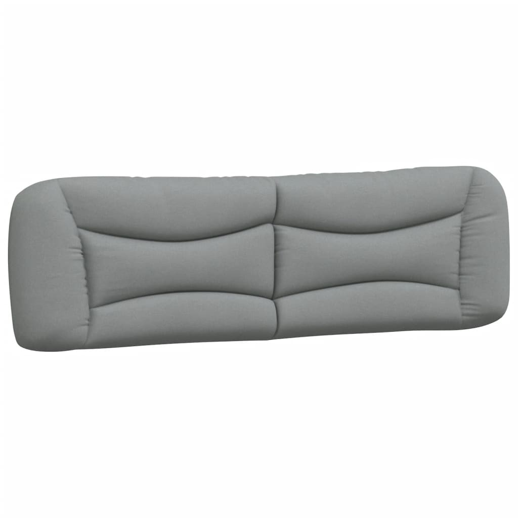 Cuscino Testiera Grigio Chiaro 180 cm in Tessuto